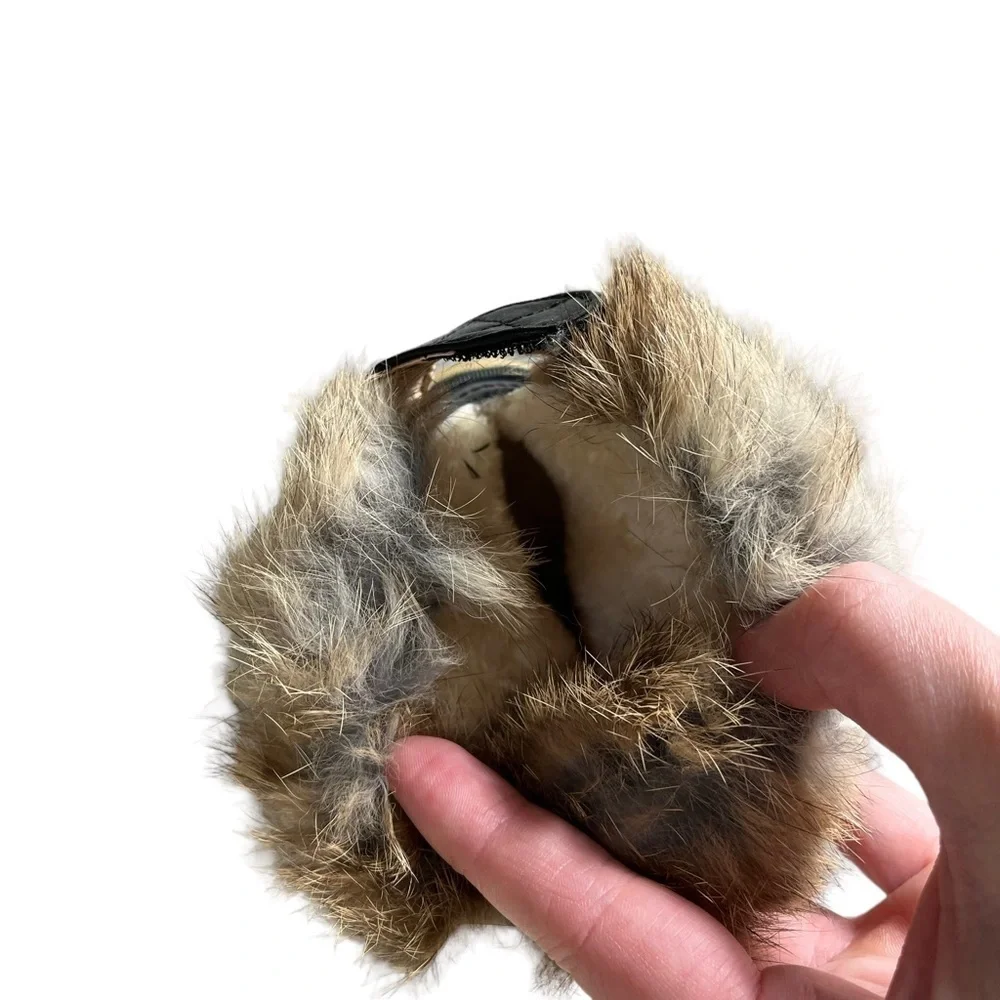 BABY GIRL Faux Fur Gold and Black‎ Boots Set of 2